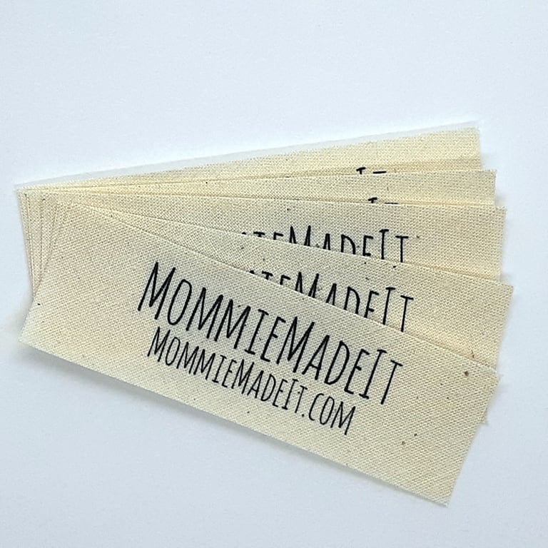 Organic Cotton Fabric Name Labels - 20 Labels